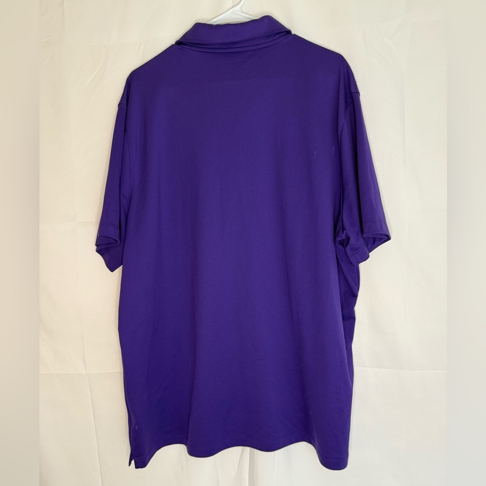 Nike Men's Purple and Gold Polo Shirt - Picture 2 of 6